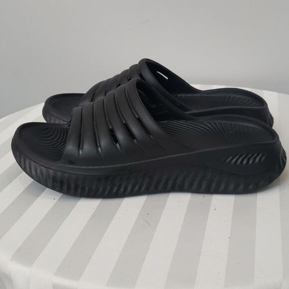 Kuailu Shoe Womens sz 8 Eva Black Recovery Slide Sandal Slip-On - Picture 5 of 7